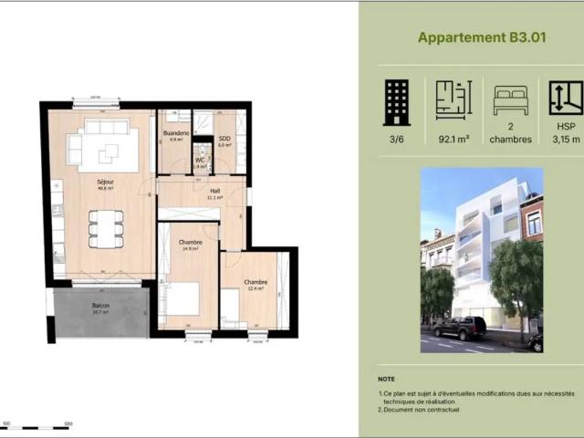 Appartement vente à Centre, Liège
