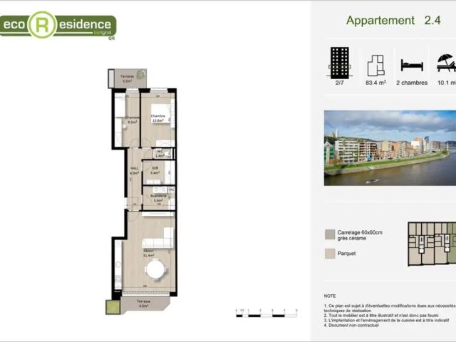 Appartement vente à Guillemins, Liège