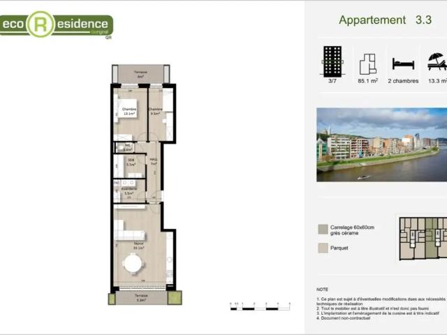 Appartement vente à Guillemins, Liège