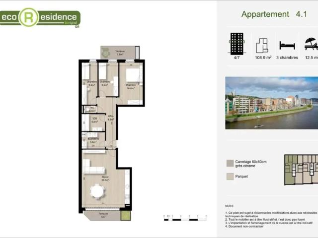 Appartement vente à Guillemins, Liège