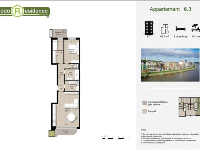 Appartement vente à Guillemins, Liège