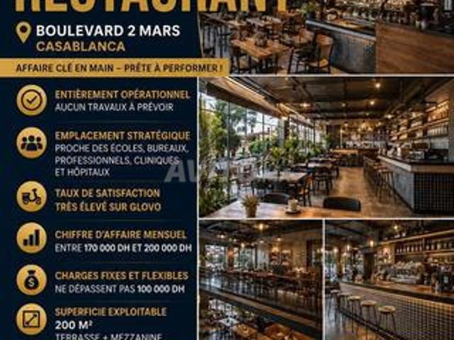 Local commercial vente à Anfa, Gharb-Chrarda-Beni Hssen