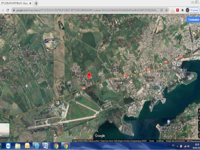 Terrain vente à Bizerte Nord
