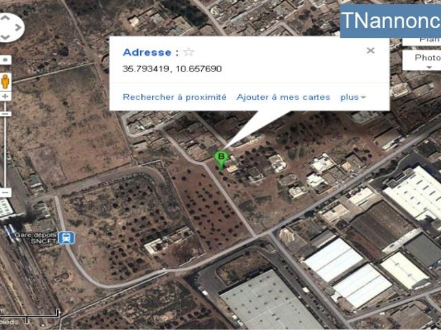 Terrain location à Akouda