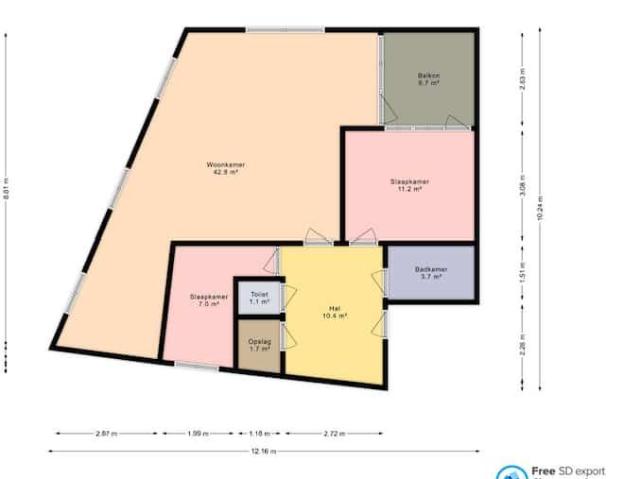 Appartement te huur in De Camp, Zuid Holland