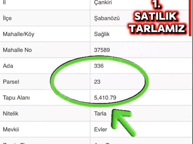 Şabanözü, Çankiri içerisinde satılık Arsa