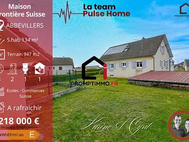 Maison vente à Montbéliard, Abbévillers