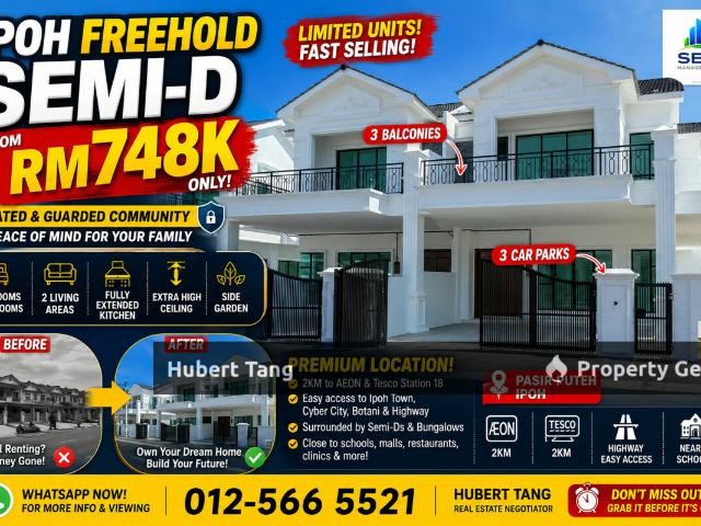House for sale in Perak, Tanjong Ipoh