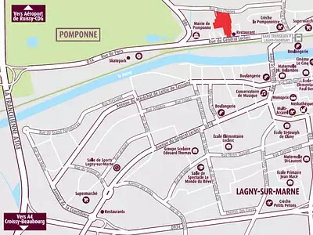 Appartement vente à Torcy, Pomponne