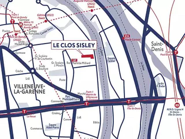 Appartement vente à Nanterre, Villeneuve-la-garenne