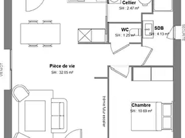 Maison vente à Chinon, Beaumont-la-ronce