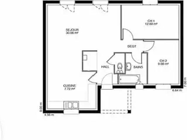 Maison vente à Louhans-Châteaurenaud, Cuisery