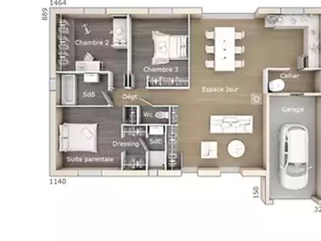 Maison vente à Lodève, Le Triadou