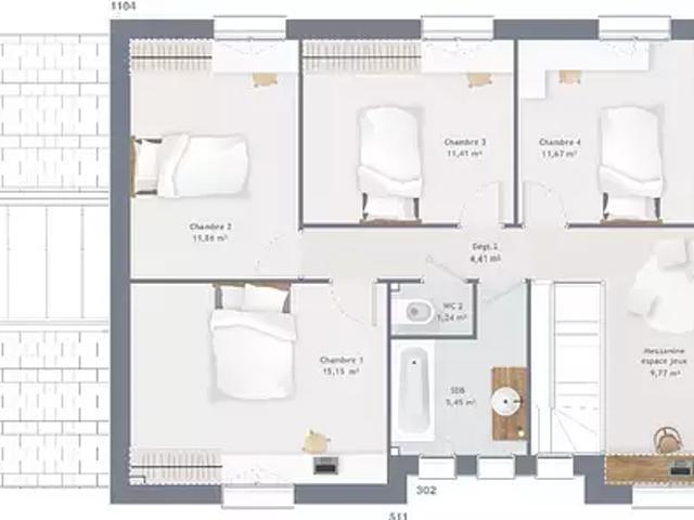 Maison vente à Reims, Loivre