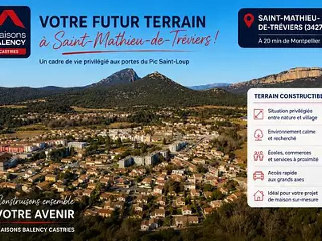 Terrain vente à Lodève, Saint-mathieu-de-tréviers