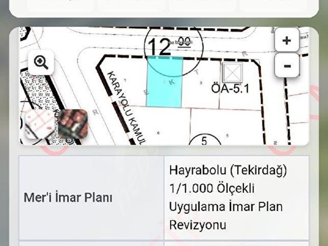 Hayrabolu, Tekirdağ içerisinde satılık Arsa