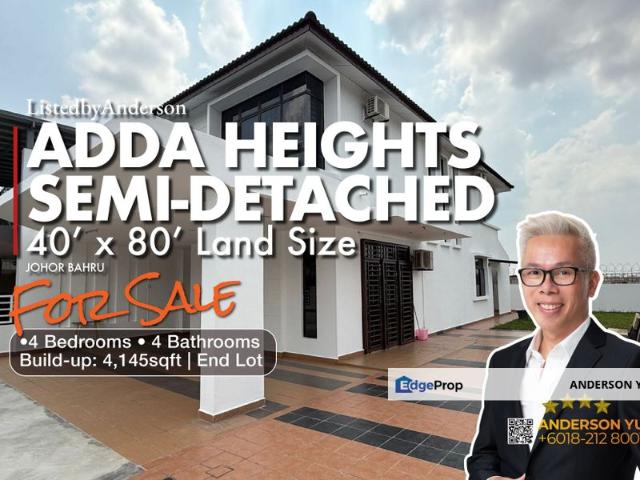 House for sale in Adda Heights, Tebrau