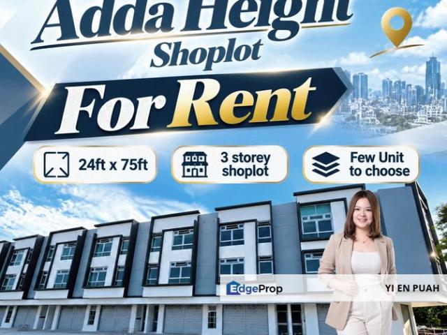 Shop for rent in Adda Heights, Tebrau