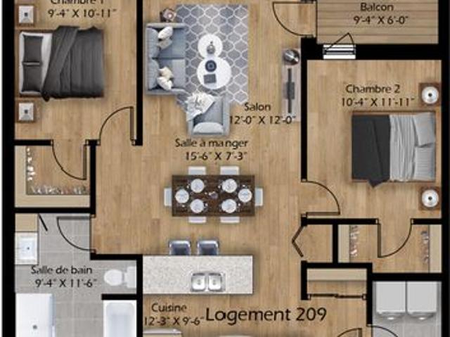 Apartment for rent in Sherbrooke, Quebec