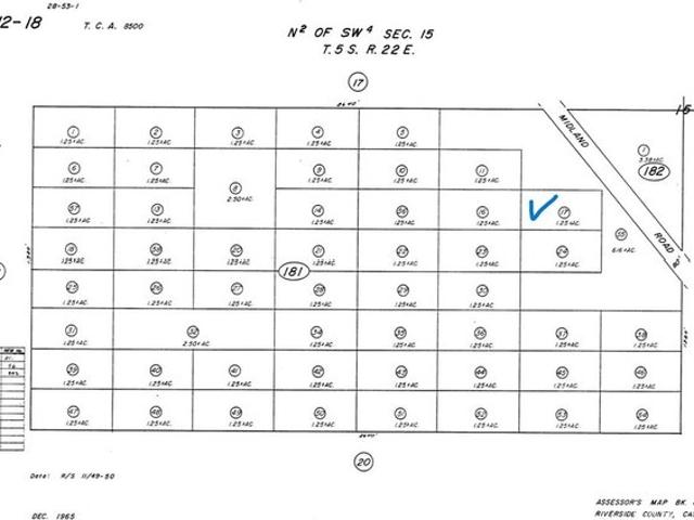 Land for sale in Blythe, California