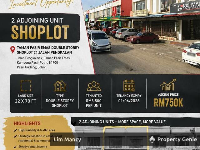 Shop Office for sale in Johor