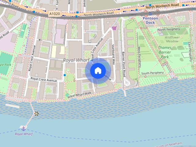 Apartment for rent in Royal Wharf, Greater London