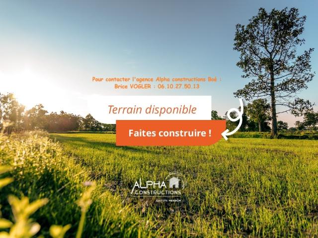 Terrain vente à Agen