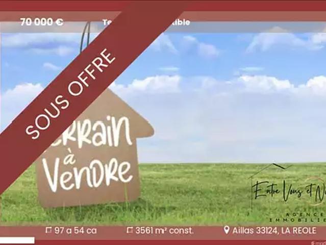 Terrain vente à Langon, Aillas