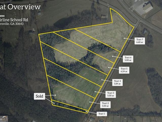 Land for sale in Bowersville, Georgia