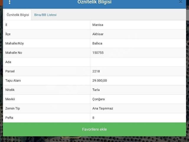 Ballıca, Akhisar içerisinde satılık Arsa