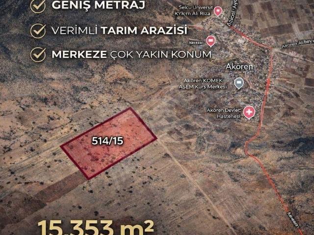 Karahüyük, Akören içerisinde satılık Arsa