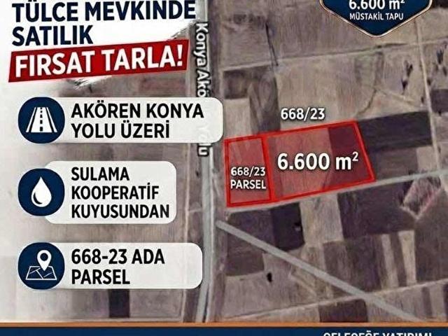 Tülce, Akören içerisinde satılık Arsa