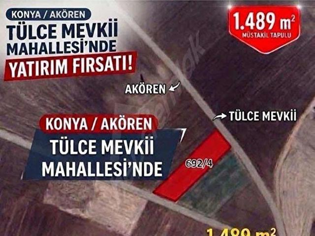 Tülce, Akören içerisinde satılık Arsa