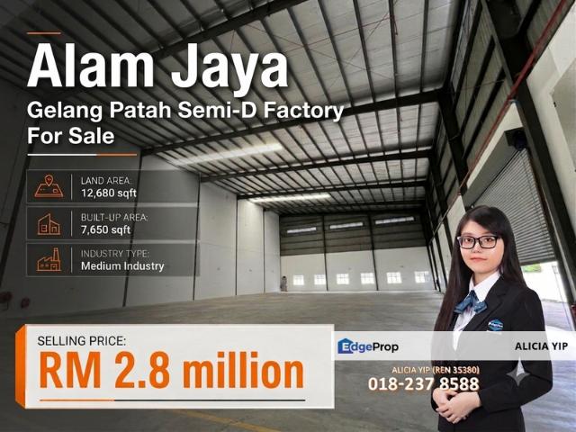 Warehouse for sale in Johor