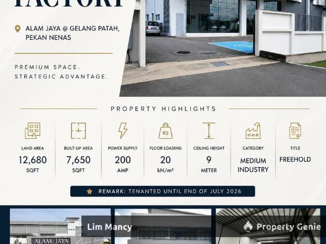Warehouse for sale in Johor