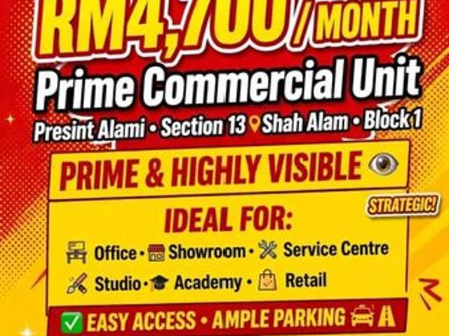 Shop for rent in Petaling, Alam Impian