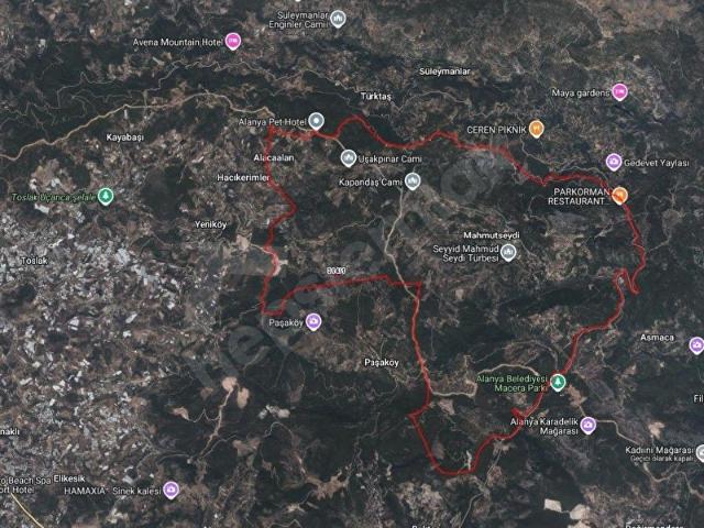 Alanya, Antalya içerisinde satılık Arsa