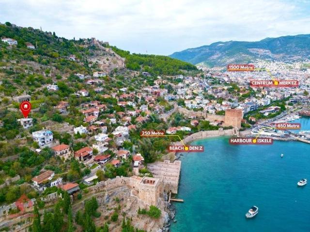 Tophane Mahallesi, Alanya içerisinde satılık Villa