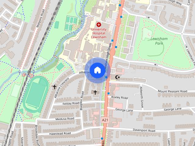 Apartment for rent in London Borough of Lewisham, Ladywell