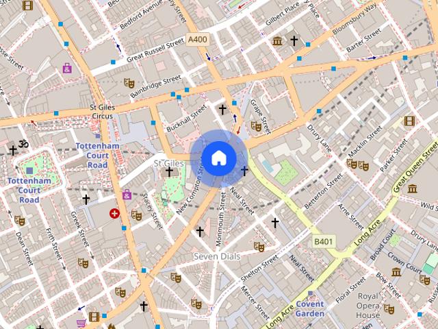 Apartment for rent in Seven Dials, Bloomsbury