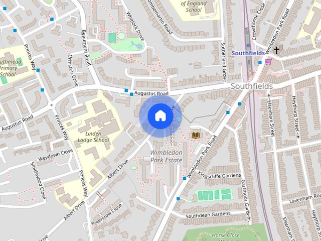 Apartment for rent in Southfields, Greater London
