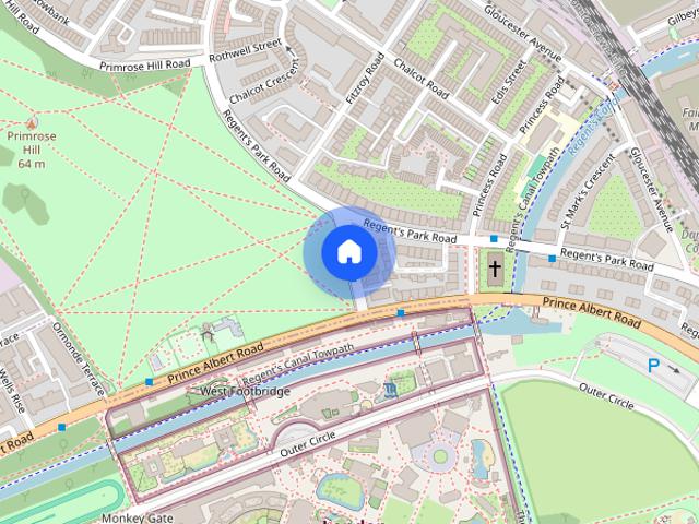 Apartment for rent in Primrose Hill, Chalk Farm