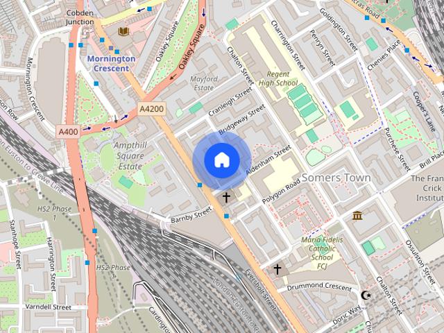 Apartment for rent in Somers Town, Greater London
