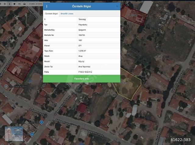 Şalgamlı, Hayrabolu içerisinde satılık Villa