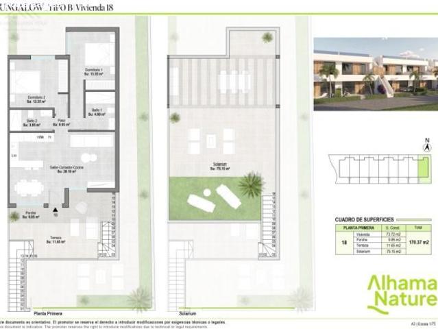 Piso en venta en Urbanización Condado de Alhama, Bajo Guadalentín