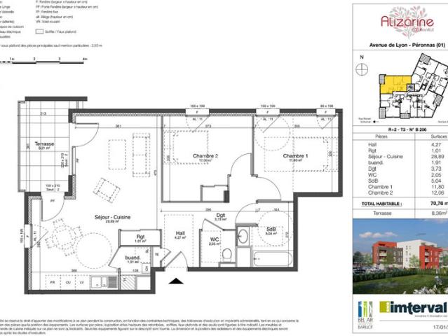 Appartement vente à Bourg-en-Bresse, Péronnas