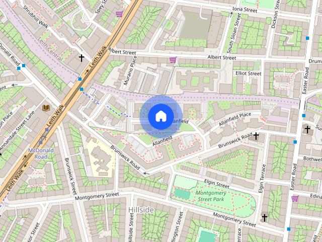 Apartment for rent in Hillside, Leith