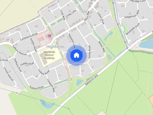 House for rent in Highfields, Egginton