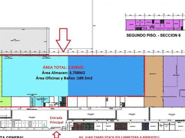 ALMACEN 3,898M2 COMPLEJO INDUSTRIAL I 2 CHICLAYO ZONA INDUSTRIAL US$17,931+IGV