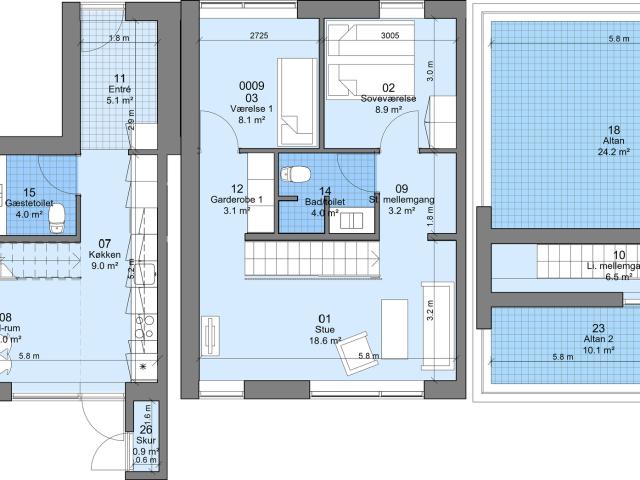 Villa til leje i Cottaslow, Svendborg
